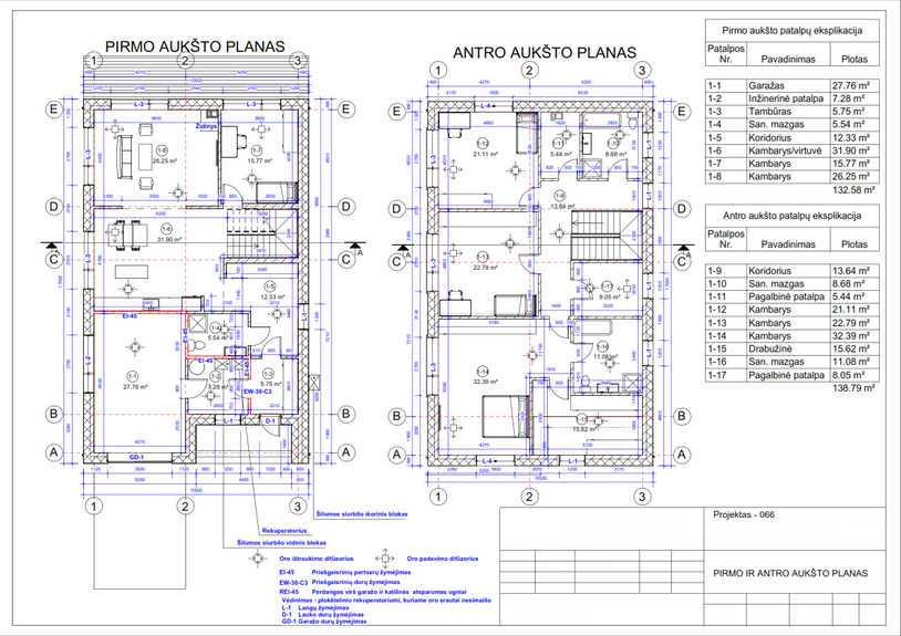 Namų projektai nuo 150 m²