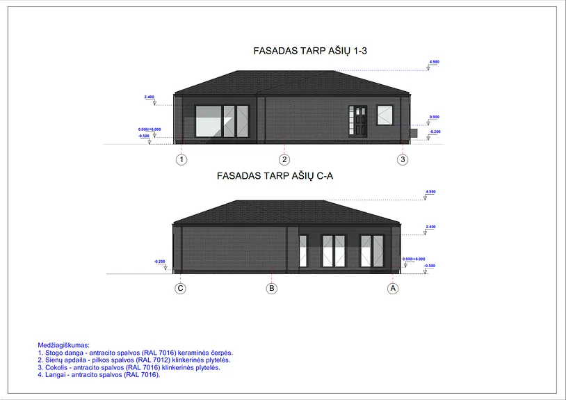 Namų projektai nuo 150 m²