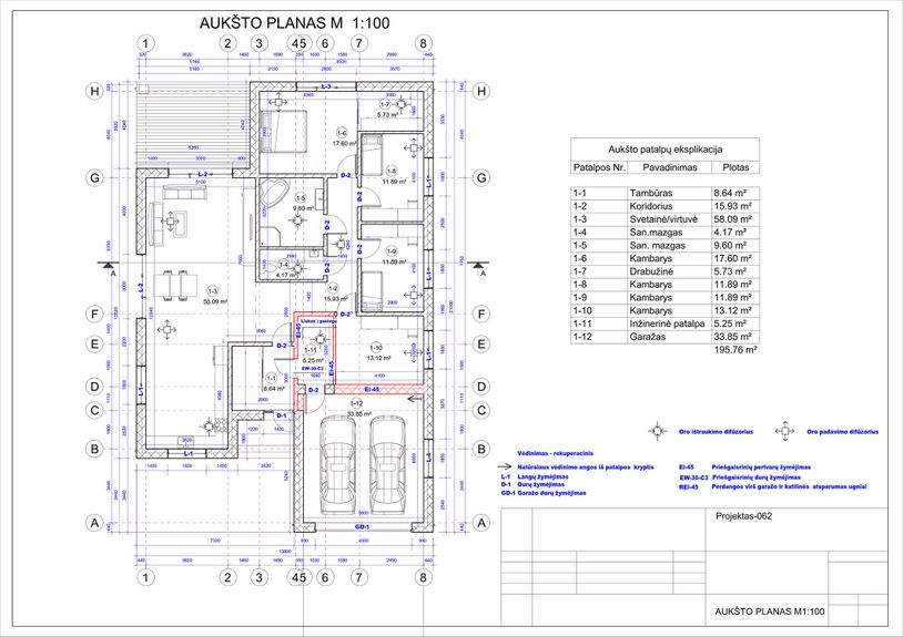 Namų projektai nuo 150 m²