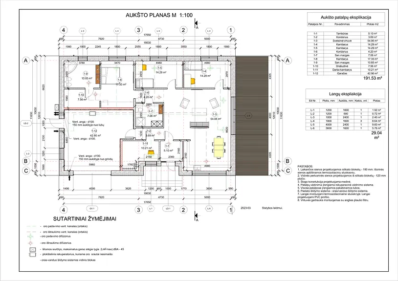 Namų projektai nuo 150 m²