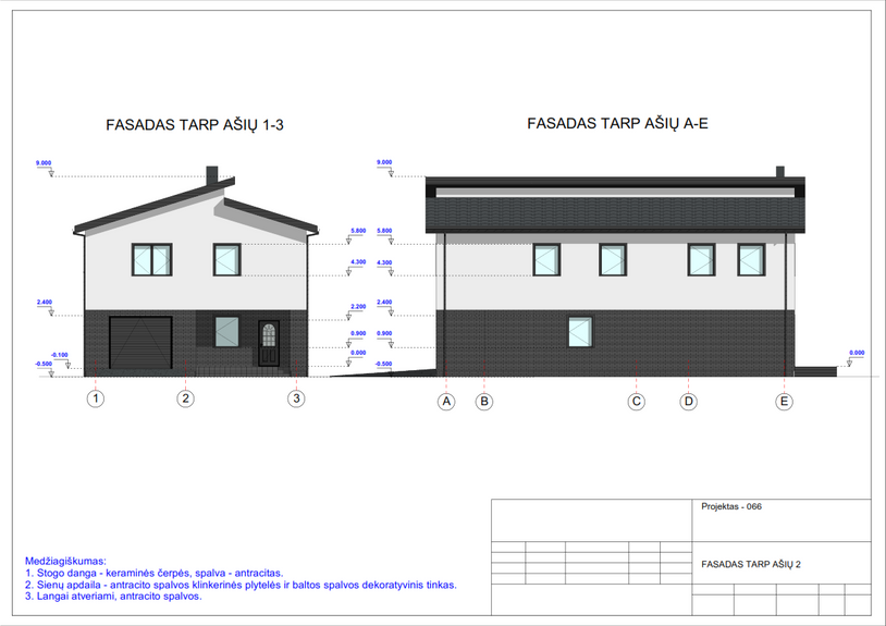 Namų projektai nuo 150 m²