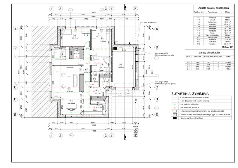 Namų projektai nuo 150 m²