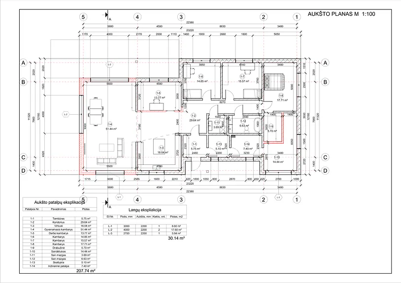 Namų projektai nuo 150 m²