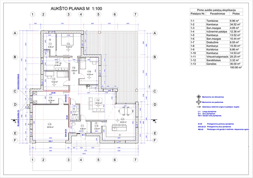 Namų projektai nuo 150 m²