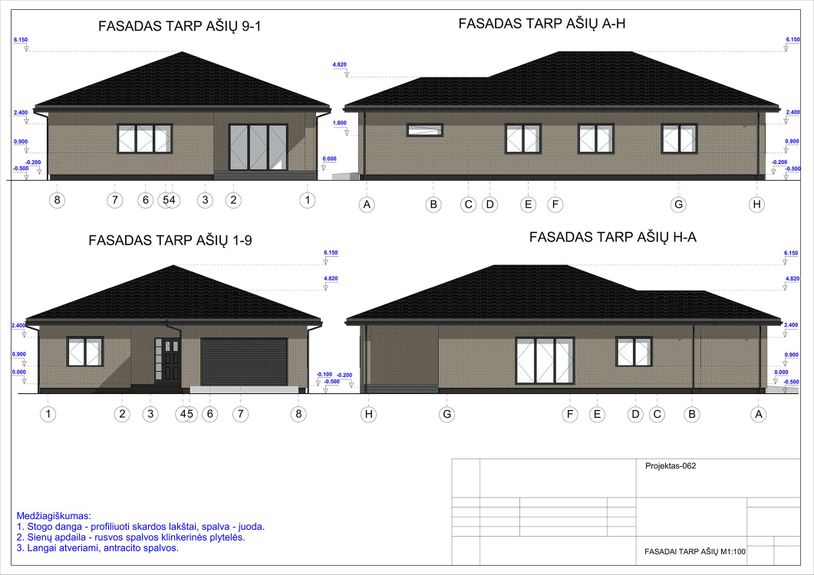 Namų projektai nuo 150 m²